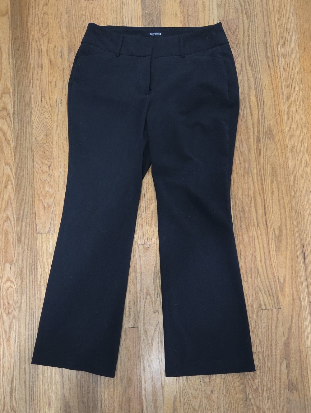 Roz & Ali Black Dress Pants, Size 8